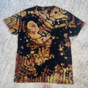 Large- orange geode reverse dye