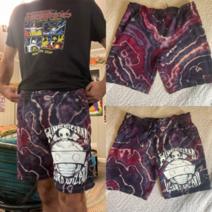 XL- Alien Metal Geode Shorts