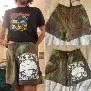 Large-Alien Metal Geode Shorts